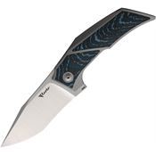 Reate 111 T3500 Knife Black/Blue Handles