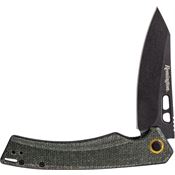 Remington 15733 EDC Coping Black Linerlock Knife Green Handles