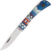 Roper 0032WS1 Pecos Tumble Weed Lockback Knife Acrylic Handles