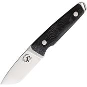 Salamandra 210221 Salamandra Hunting Stainless Fixed Blade Knife Black Handles