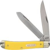 Schrade 94OTYCP Old Timer Trapper Knife Yellow Handles