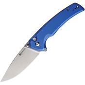 SenCut 21022B4 Serene Button Lock Knife Blue Handles