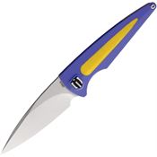 Shieldon MT01A Colibri Linerlock Knife Blue/Yellow Handles