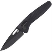 SOG 12730357 One-Zero XR Lock Black Knife Black Handles