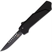 Southern Grind 22228 Auto Arachnid OTF Black Stonewash Knife Black Handles