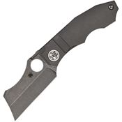 Spyderco 260TIP Stovepipe RIL Titanium Stonewash Knife Stonewash Handles