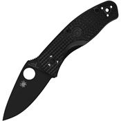 Spyderco 136PBBK Persistence Black Linerlock Knife Black Handles