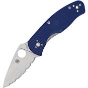 Spyderco 136SBL Persistence Linerlock Knife Blue Handles