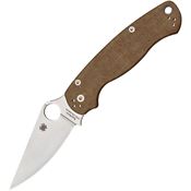 Spyderco 81MPCW2 Para Military 2 Canvas Knife Brown Handles