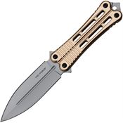 Tac Force FIX023BZ Bead Blast Fixed Blade Knife Bronze Handles