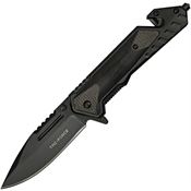 Tac Force 1045BK Assist Open Linerlock Knife with Black Handles