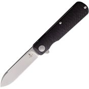 Terrain 365 10710 Otter Flip Linerlock Knife Carbon Fiber Handles