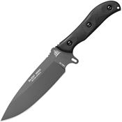 TOPS HERO04 Silent Hero Gray Fixed Blade Knife Black Handles