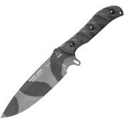 TOPS HERO03C Silent Hero Camo Fixed Blade Knife Gray Handles