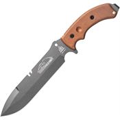 TOPS TAHO03TNS Tahoma Field Grey Cerakote Fixed Blade Knife Tan Handles