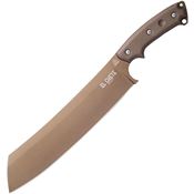 TOPS ELCH03 El Chete Midnight Bronze Fixed Blade Knife Black/Green Handles