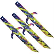 Toro 082 Diablo Fixed Blade Graffiti Artwork Throwing Knives Set