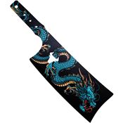 Toro 068 Besito Water Black Fixed Blade Dragon Artwork Throwing Knives Set