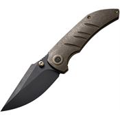 We 22020B1 Riff-Raff Black Stonewash Knife Bronze Stonewash Handles