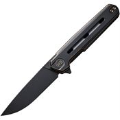 We 220263 Navo Back Stonewashed Linerlock Knife Black/Bronze Handles