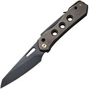 We 210314 Vision R Superlock Black Knife Bronze titanium Handles