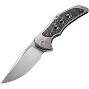 We 180582 Magnetron Framelock Knife Rose carbon Fiber Handles