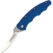 Wiebe 017AF Arctic Fox Scalpel Linerlock Knife Blue Handles