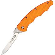 Wiebe 017MK Monarch Scalpel Linerlock Knife Orange Handles