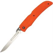 Wiebe 026 Tala Scalpel Lockback Knife Orange Rubber Handles