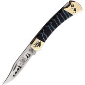 Yellowhorse 419 Elk Custom Buck 110 Lockback Knife Mammoth Handles