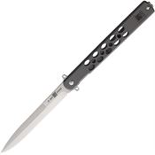 Al Mar 4052 Quicksteel Large Framelock Knife Gray Handles