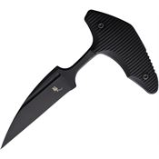 Bastinelli Creations 259 Guilty Push Dagger DLC Fixed Blade Knife Black Handles