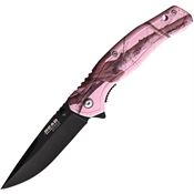 Bear & Son 61536 Brisk 2.0 Knife Pink Realtree Handles