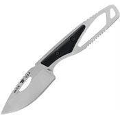 Buck 630BKS 630 Paklite 2.0 Hide Stonewash Fixed Blade Knife Black Handles