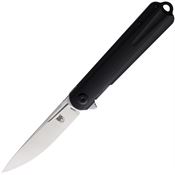Cobratec KRAITS35VN Krait Linerlock Knife Black Handles