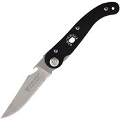 Laguiole Claude Dozorme 11017153 Baroudeur Linerlock Knife Black Handles