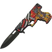 Rite Edge 300227FF Gun Firefighter Linerlock Knife ABS Handles