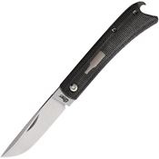 Esnyx BBJFF58 Beer Buster Jr. Linerlock Knife Black Handles