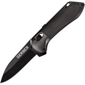 Gerber 3519 Highbrow Pivot Lock Black Knife Black Handles