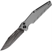 Kershaw 7900GRYDAM Auto Launch 7 Button Lock Damascus Knife Gray Handles