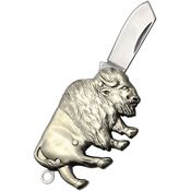 Novelty 271 Buffalo Folding Knife Nickel Silver Handles