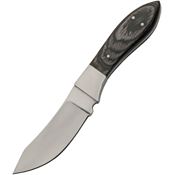 Pakistan 203478 Fox Skinner Satin Fixed Blade Knife Gray Handles