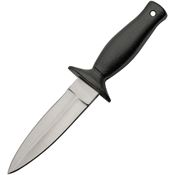Pakistan 203479 Boot Satin Fixed Blade Knife Black Handles