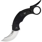 Krudo 088 Snag Stonewash Knife Black Handles