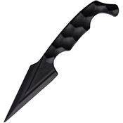 Stroup ULNM Ultralite One-piece Black Fixed Blade Knife Black Handles