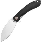 Vosteed NSNTMK Nightshade Flipper Linerlock Knife Black Handles