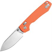 Vosteed RCCBVTGO Raccoon Crossbar Lock Knife Orange Handles