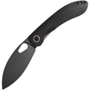 Vosteed THNPMK Nightshade Black Stonewashed Linerlock Knife Black Handles