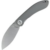 Vosteed TSNWGH Nightshade Stonewashed Linerlock Knife Gray Handles