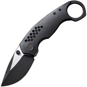 WE 220132 Envisage Knife Black Stonewash Knife Black Handles